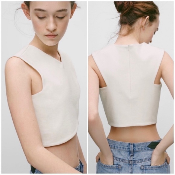 Aritzia | Talula Manzanita Cropped Tank Top Burgundy Size XS - Picture 9 of 9